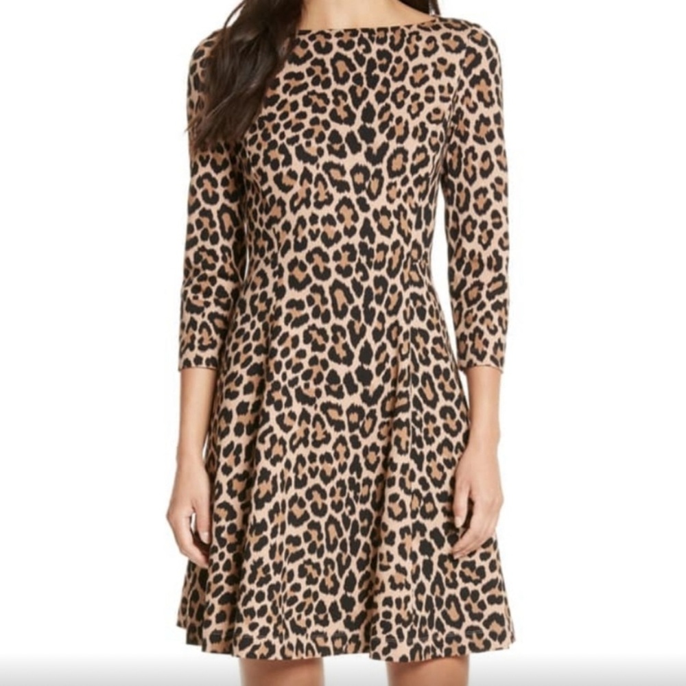NEW Kate Spade Leopard Print Dress Size 2 With Pockets